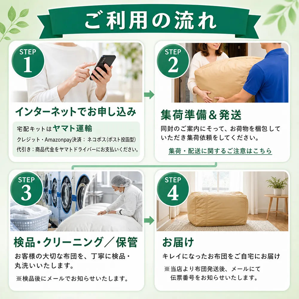 化学物質過敏症の方向けふとんクリーニング