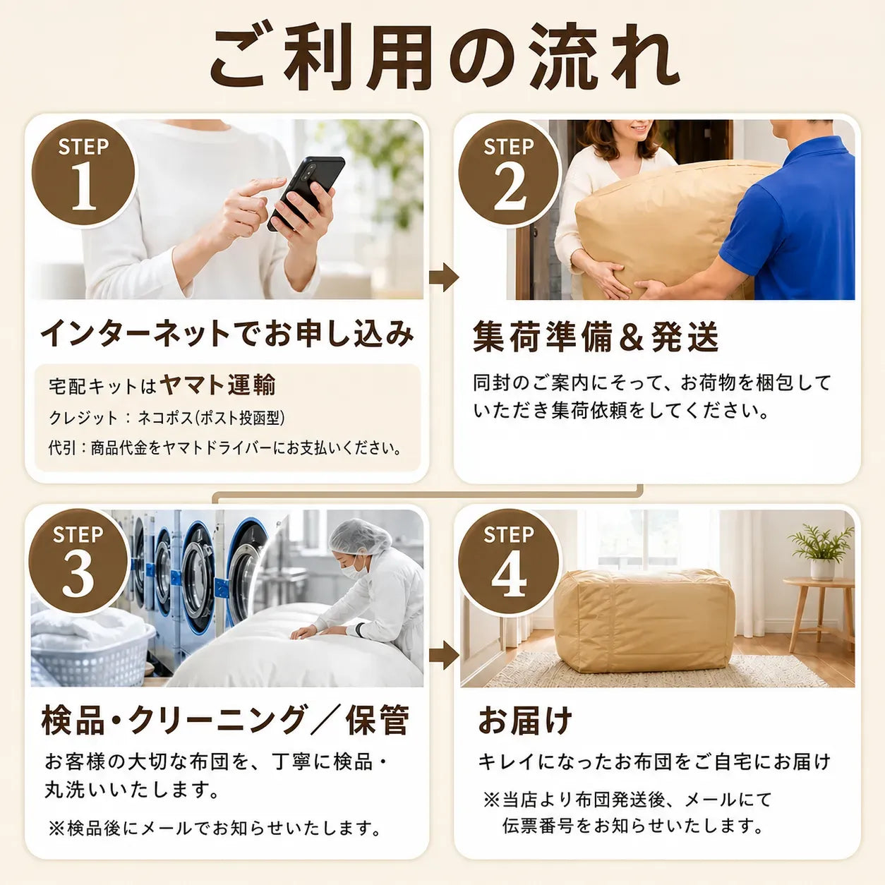 [保管付] ムートン寝具クリーニング