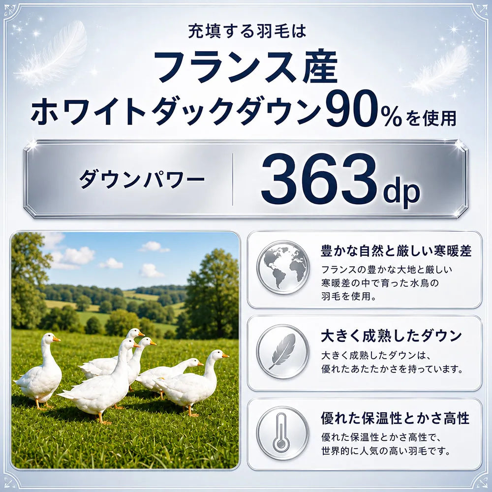 羽毛布団打ち直し（リフォーム）スタンダードコース
