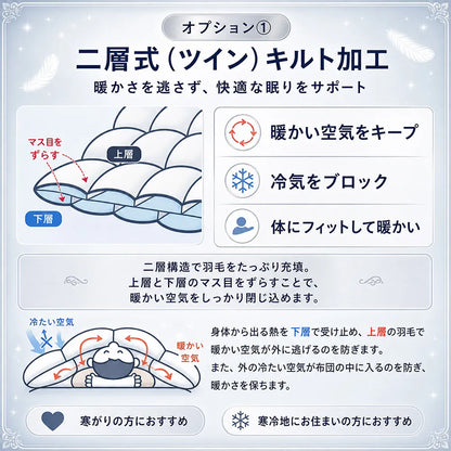 羽毛布団打ち直し（リフォーム）スタンダードコース
